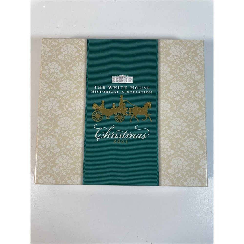 WHITE HOUSE HISTORICAL ASSOCIATION 2001 ORNAMENT - Complete InBOX - ESTATE PIECE - Picture 1 of 9